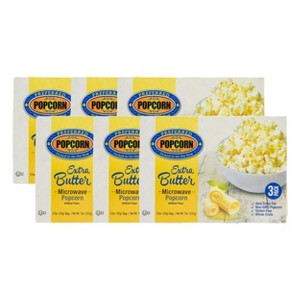Preferred Popcorn 3 oz Extra Butter Flavored Microwave Popcorn - Pack of 6 Boxes of 3 - 1 of 4