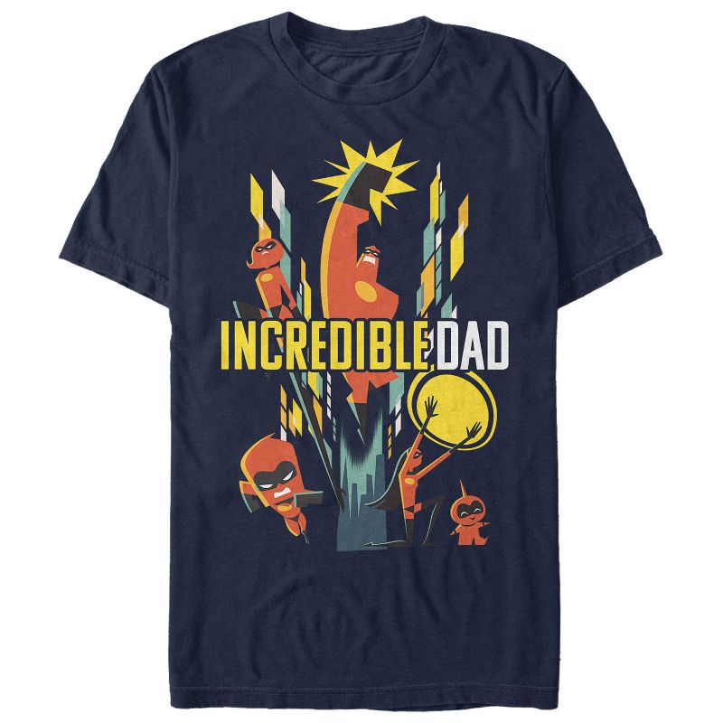 Men's The Incredibles 2 Modern Incredible Dad T-Shirt, 1 of 5