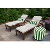 Casual Cushion Stripe Sunbrella Fabric 1-Piece Indoor/Outdoor Lumbar Pillow, 22"W x 9"L - 2 of 4