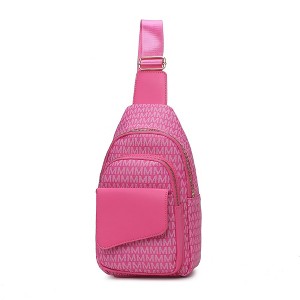 MKF Collection Kace M logo Printed Vegan Leather Women’s Sling Bag by Mia K - 1 of 4