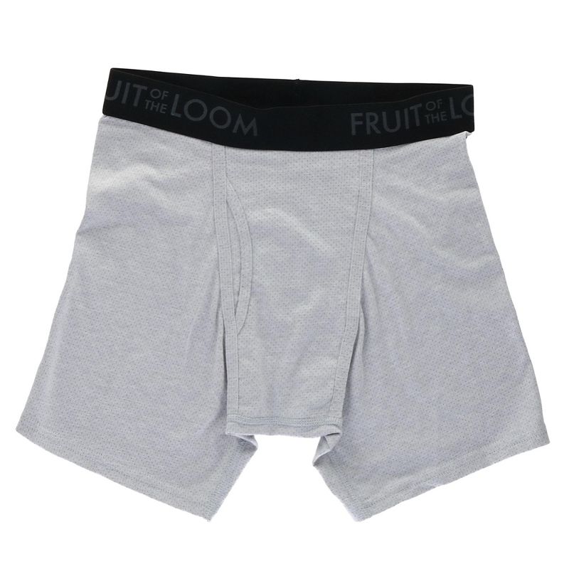 Fruit of the Loom Men's Breathable Boxer Briefs (Pack of 3), 3 of 5
