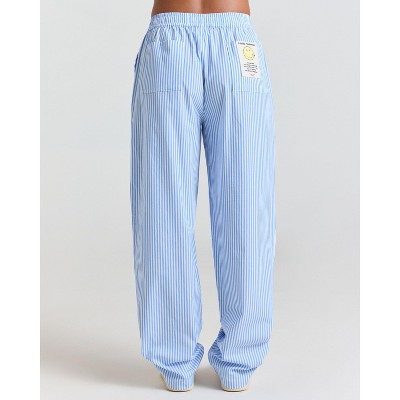 Samii Ryan | Smiley® Freshly Picked Poplin Pant, Blue, X-Large, 5