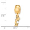 Black Bow Jewelry 14k Yellow Gold Plated Sterling Silver Cincinnati Bearcats NCAA Bead Charm - 3 of 4