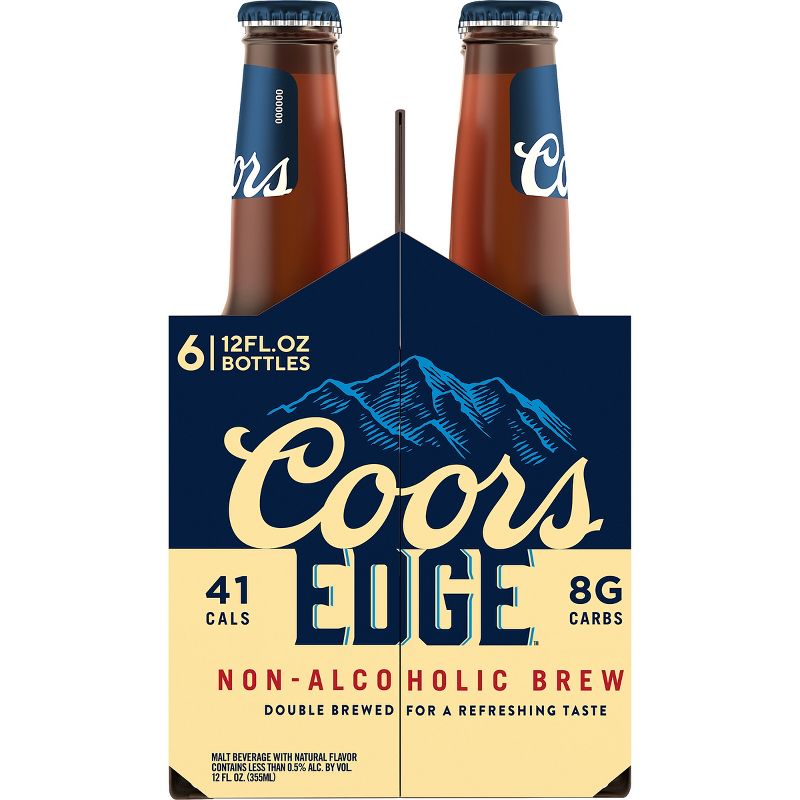 Coors Edge Non-Alcoholic Brew - 6pk/12 fl oz Bottles, 4 of 9