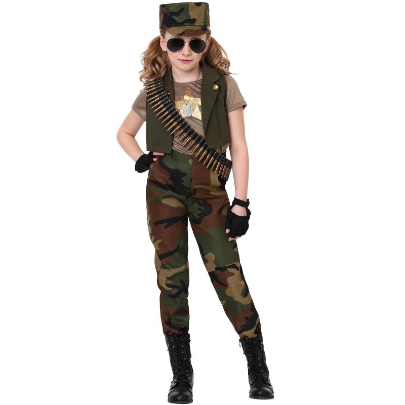HalloweenCostumes.com Military Commander Costume for Girls, 2 of 4