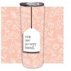 Elanze Designs You So Very Loved Pink Floral 20 ounce Stainless Steel Travel Tumbler - 2 of 4
