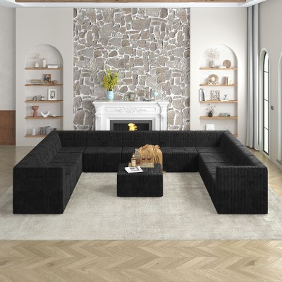 Single seat sofa Compressed Sectional Sofa Modern Minimalist Style Corduroy Couch, Sleeper Sofa for Living Room, Bedroom