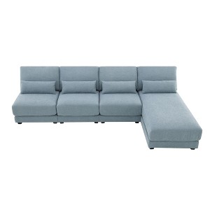 NicBex Modern 120" Sectional Sofa Modular L Shaped Sofa Couch with Reversible Chaise for Living Room Apartment - 1 of 4