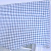 RLF Home 100% Cotton Gingham Regal With Poly/Cotton Ivory lining Rod Pocket Valance 50" x 17" Blue - 3 of 4