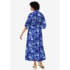 Woman Within Plus Size Petite Roll-Tab Sleeve Crinkle Shirtdress - 3 of 4