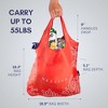 4 Pack Foldable Grocery Bags into Tiny Pouch - Large Capacity Multi-Co - 4 of 4