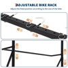 5 Bike Storage Rack, Freestanding Bike Storage, Adjustable Height, Space Saving, Vertical Bike Storage Garage for Front Yards, Backyards, Basements - 3 of 4
