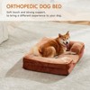 JIONJOY Dog Bed: Brown Pet Sofa Bed with Supportive Foam and Removable & Washable Coverr - 2 of 4