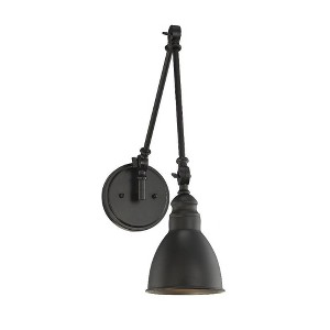 Savoy House Dakota 1 - Light Swing Arm Lamp in  Matte Black - 1 of 4