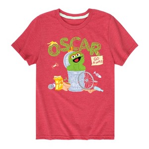 Boys' - Sesame Street - Oscar Short Sleeve Graphic T-Shirt - 1 of 4