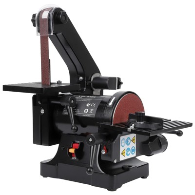 1 x 30 in Belt Sander with 5 in Disc Sander, Powerful Bench Sander with 2.1A Powerful Motor for Woodworking