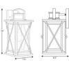 Progress Lighting Barlowe 1-Light Small Wall Lantern in Antique Bronze with Clear Seeded Glass Shade - 2 of 4