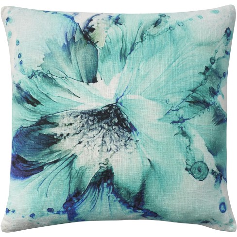 Watercolor floral throw clearance pillows