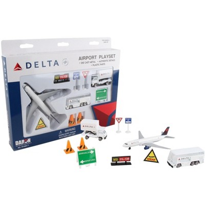 Set De Jeu Aéroport AeroMexico Daron - Avion 787, Bus, Cônes, Panneaux - Jouet Avion Die-cast Métal