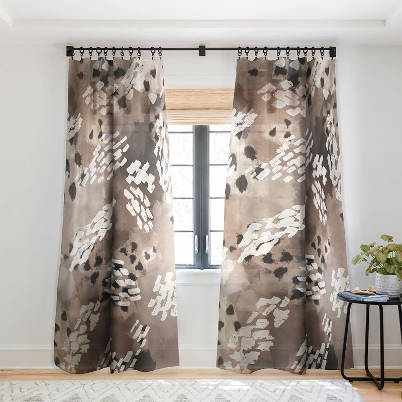 Marta Barragan Camarasa Modern animal print 75 Single Panel Sheer Window Curtain - Deny Designs, 1 of 7