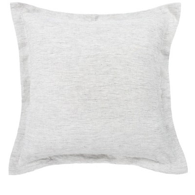 100% French Linen Flanged Euro Sham 26" x 26" | BOKSER HOME