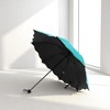 Unique Bargains Travel Umbrella Manual Color-changing 3-fold Sun Protection Vinyl Impact Cloth 38.19"x22.83" 1 Pcs - 2 of 4