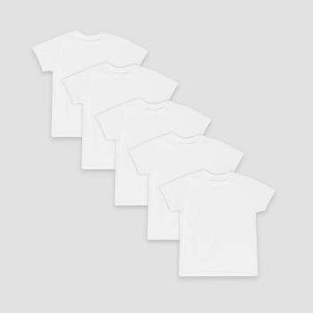 Hanes Boys' 5pk Crew Neck T-Shirt - White
