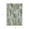 Green And Fern Green Geometric Washable Indoor Outdoor Area Rug - 3 of 4