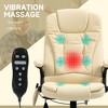 Massage Office Chair, Heated Reclining Computer Chair with 6 Vibration Points, Armrest and Remote - 4 of 4