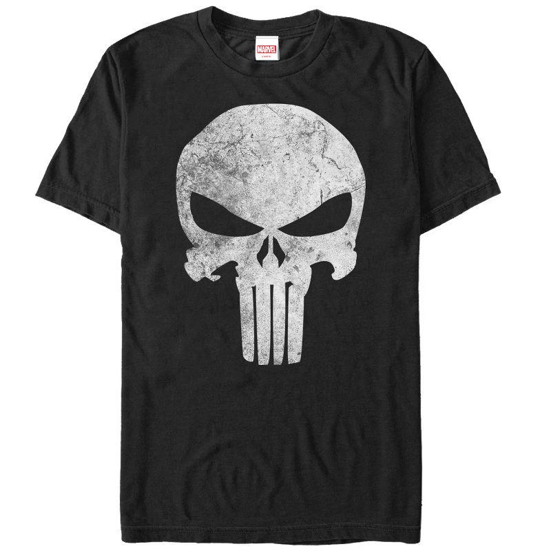 Men's Marvel Punisher Retro Skull Symbol T-Shirt, 1 of 6