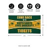 Evergreen Come Back with Tickets North Dakota State University 28" x 16" Woven PVC Indoor Outdoor Doormat - 2 of 4