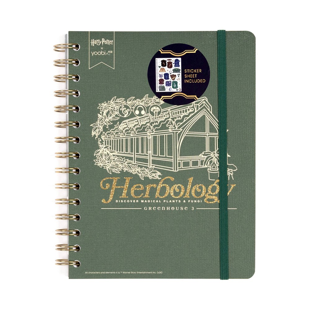 Yoobi 200 Pages Harry Potter Special Journal Green