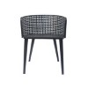 Set of 2 Outdoor Patio Dining Chair with Armrest,All-Weather Outdoor ArmChairs with Metal Frame for Backyard or Balcony-Maison Boucle - 4 of 4