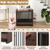 Tangkula Dog Cage Furniture w/Removable Tray & Lockable Door Adjustable Foot Pads - 4 of 4