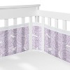 Sweet Jojo Designs Girl Crib Bedding + BreathableBaby Breathable Mesh Liner Anti Bumper Pad Rose Lavender Purple 6pc - 3 of 4