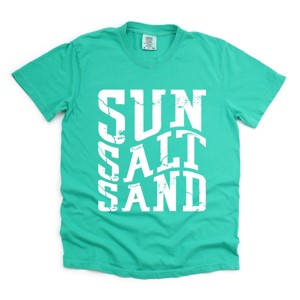 Sun Salt Sand Wavy - Womens Garment Dyed Tee - 1 of 2