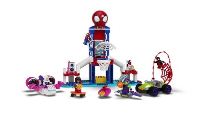 LEGO Marvel Spider-Man Webquarters Hangout 10784 Building Set - Spidey and  His Amazing Friends Series, Spider-Man, Miles Morales, and Green Goblin  Minifigures, Toys for Boys and Girls Ages 4+ 