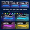 Nightstand With 2 Drawers, Bedside Tables With Adjustable LED Lights, Small Night Stands, Modern Side Table For Living Room Bedroom, Easy Assembly - 2 of 4
