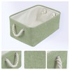 REGALWOVEN Cotton Collapsible Lightweight Sturdy Open Storage Bins 3 Pcs - 2 of 4