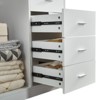 Keloyid 78.74 in. W White Tower System Modular 6 -Shelf Wood Closet System with 10 Drawers - 4 of 4