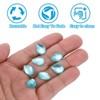 Unique Bargains Glass Horse Eye DIY Jewelry Craft Teardrop Gems 50 Pcs - 4 of 4