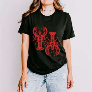 Simply Sage Market Two Lobsters Short Sleeve Tee - 1 of 4