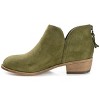 Journee Collection Womens Livvy Back Heel Zip Stacked Heel Booties - 2 of 4