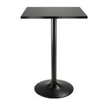 Obsidian Counter Height Pub Table Wood/Black - Winsome