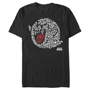 Men's Nintendo Super Mario Boo Ghost Mosaic T-Shirt - 1 of 4