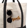 Loyola University Chicago Primary Logo Canvas Tote Bag With External Pocket, Reusable Shoulder Bag for Shopping, School, Beach - 2 of 4
