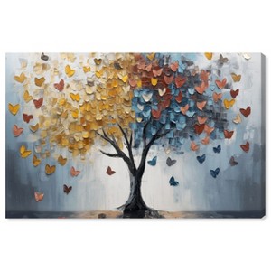 Art Remedy Butterfly Dream Tree I Colorful Tree Art Unframed - 1 of 4