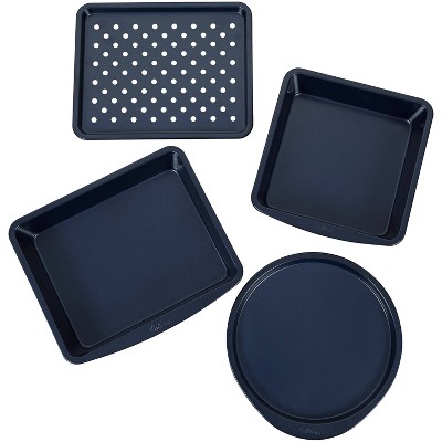 Wilton 9x13 Diamond-infused Non-stick Oblong Pan With Cover Navy Blue :  Target