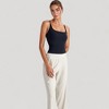 Anna-Kaci Active Women's Fitted Square Neck Tank Top with Built-In Bra and Racerback Design for Active and Casual Comfort - 4 of 4