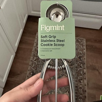 1.5tbsp Stainless Steel Cookie Scoop Gray - Figmint™ : Target